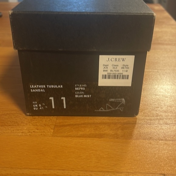 NWT J Crew Sardinia ankle-wrap heeled sandals Blue - Picture 3 of 6